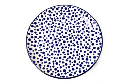 257 Bunzlau Dinerbord 1813X Crazy Dots 257 Dinerborden 25,5 cm
